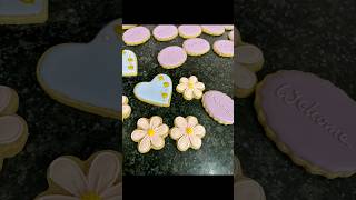 Royal icing cookie decorating compilation shorts cookies viralvideo ytshorts [upl. by Asilak]