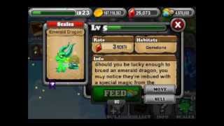 How to Breed Emerald Dragon DragonvaleEVOLUTIONS [upl. by Nirrol]