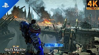 Alian Army VS Titus Marines  Warhammer 40K Immersive Gameplay  4K 60FPS [upl. by Ethban]