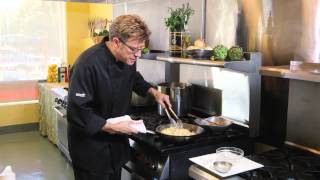 Fettuccine Alfredo with Sautéed Shrimp Chef Eric Crowley Chef Erics Culinary Classroom [upl. by Nottarts]