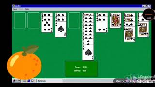 Windows 98 Simulator  Spider solitaire speedrun   SSG635 [upl. by Warenne]