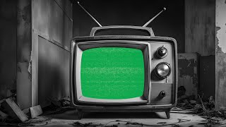 Old Rusted Retro TV Green Screen  4K  Vintage  Global Kreators [upl. by Erdied]