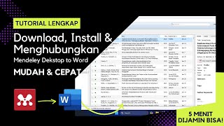 Cara Download dan Install Mendeley Dekstop ke Word dengan MUDAH  Mendeley Dekstop Terbaru [upl. by Acilejna408]