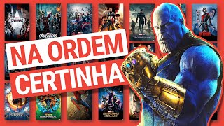 Qual a ordem cronológica dos filmes Marvel [upl. by Elysia]