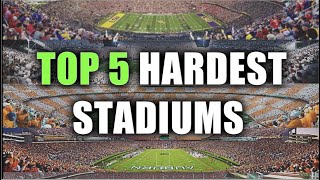 TOUGHEST College Football Stadiums To Play In [upl. by Ahtanaram409]