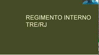 Regimento Interno TRERJ  Questões Organização do Tribunal [upl. by Mahala891]