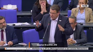 KURZINTERVENTION  STEPHAN BRANDNER  AFD  AM 18OKTOBER IM DEUTSCHEN BUNDESTAG IN BERLIN [upl. by Byler]