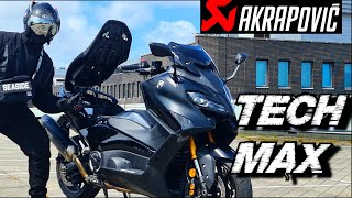 2023 Yamaha TMAX 560 Tech Max w Akrapovic  Eerste Indruk [upl. by Elvyn]