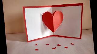 Heart popup card by Zainab [upl. by Nylirad]