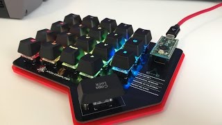 Dark Matter Split RGB Mechanical Keyboard Prototype Demo [upl. by Osugi]