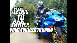 125cc TO 600cc SPORTBIKE IMPORTANT TIPS [upl. by Eikin722]