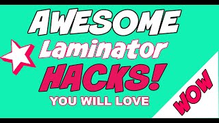 ❤️AWESOME Laminator HacksProject Ideas🤩Greeting card folder [upl. by Felizio]