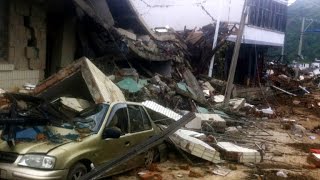 Earthquake in southeastern China kills over 350 [upl. by Eelydnarb]