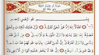 Surah Al Imran  Saad Al Ghamdi surah imran with Tajweed [upl. by Cathlene351]