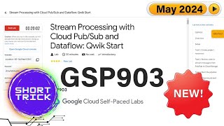 2024 Stream Processing with Cloud PubSub and Dataflow Qwik Start  GSP903  qwiklabs [upl. by Orutra]