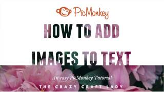 How to Add Images to Text in PicMonkey [upl. by Mikkanen]