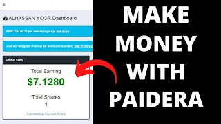 How To Make Money Online With PAIDERA in 2022 PAIDERA Payment Proof [upl. by Etnemelc]