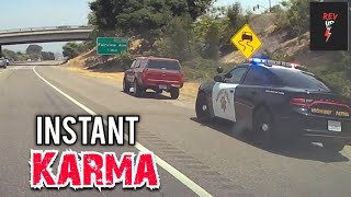 INSTANT KARMA BEST  Drivers busted by cops for speeding brake checks Bad driving Instantjustice [upl. by Eitirahc117]