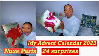 My Advent Calendar 202324 Nuxe Paris surprise 🤗🤗adventcalendar2023 [upl. by Dinnie]