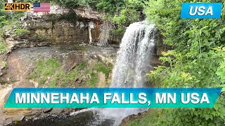 MINNEHAHA FALLS MINNEAPOLIS USA 4K [upl. by Sisson285]