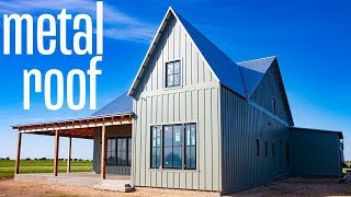 The BEST Metal Roof for a Modern Farmhouse  Galvanized vs Galvalume  Whats the difference [upl. by Ahel]