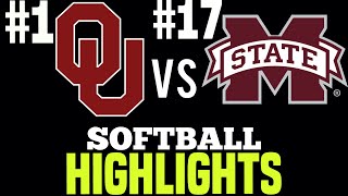 OU vs Mississippi State College Softball 2024 Mary Nutter [upl. by Eremahs]