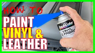 How To Paint or Dye Vinyl and Leather [upl. by Auria]