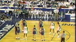 1990 Indiana High School Basketball Final Entire 4th Quarter Damon Bailey [upl. by Keraj]