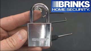 27 Brinks 40mm Padlock How to Pick Security Pins [upl. by Dnomal12]