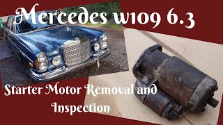 Mercedes 300SEL Starter Removal [upl. by Ellac]