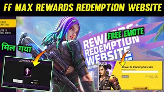 New Rewards Redemption Website Free Fire Max  Redeem Your Gift 🎁 Codes Here 😄  Ff Redeem code [upl. by Anegroeg549]