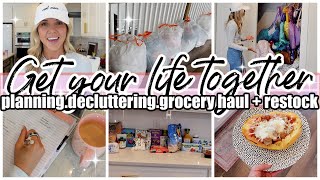 NEW GET YOUR LIFE TOGETHER HOMEMAKING MOTIVATION DECLUTTER GROCERY HAUL PLAN WITH ME HOMEMAKING 24 [upl. by Madelyn]