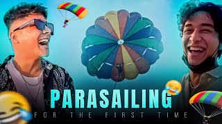 Parasailing for the first time 😍😍  Yogesh sharma vlogs [upl. by Oad]