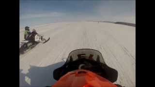 2013 Kotzebue Womens RaceCarrie GoodwinHelmet Cam Crash [upl. by Muns]