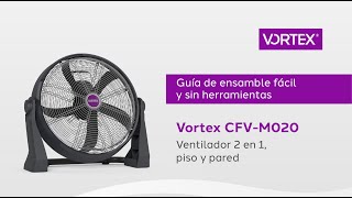 Cómo armar e instalar tu Circulador de Aire CFV M020 Vortex ¡Fácil [upl. by Derdle]