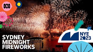 Sydney Midnight Fireworks  LIVE New Years Eve 2023 [upl. by Lauzon124]