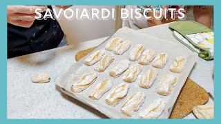 The Best 10 min Italian Biscuits Savoiardi  Cooking with Zia [upl. by Eiger375]