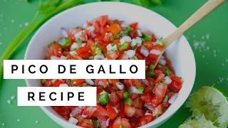 Pico De Gallo  Homemade Pico De Gallo Recipe [upl. by Simonne]