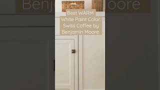 Best Warm White Paint Color SWISS COFFEE by Benjamin Moore ☕🤍 shorts whitepaint interiordesign [upl. by Jacki]