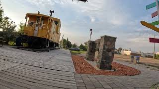 Historic Centre Train Station Virden Manitoba Canada 20 August 2024 NGH20097 [upl. by Bazil]