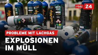 Lachgas Hype BSR klagt über Explosionen bei Müllverbrennung [upl. by Athey995]