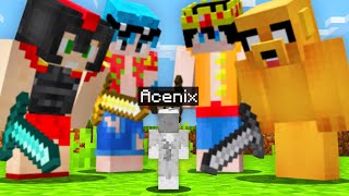 Minecraft ACENIX PEQUEÑO vs 4 ASESINOS 😱🔪 MINECRAFT SPEEDRUN con los COMPAS [upl. by Blen589]