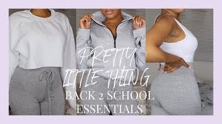 PRETTY LITTLE THING BACK TO SCHOOL ESSENTIALS TRY ON HAUL   DARCIA DORILAS [upl. by Salahi]