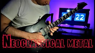 Neoclassical Metal in Dm  Solo Improvisation [upl. by Rollie]