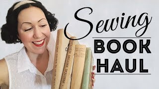 Sewing Book Haul Vintage books on sewing and fashion from the Lifeline Bookfest 2019 [upl. by Tali]