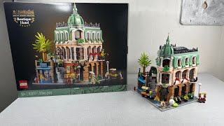 Lego Icons 10297 Boutique Hotel Speed Build See the Construction [upl. by Sirred17]