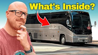 I Tried Americas Most LUXURIOUS First Class Bus [upl. by Enneira]