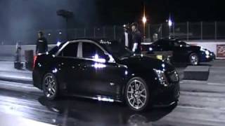 Cadillac CTSV Drag Racing runs in the 9s [upl. by Hama]