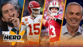 Chiefs advance to Super Bowl LVIII How much closer is Mahomes to GOAT status  NFL  THE HERD [upl. by Iman]