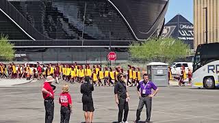 USC Marching Band procession into Allegiant Stadium  Kickoff Classic USC vs LSU Sept 1 2024 [upl. by Kcirde]